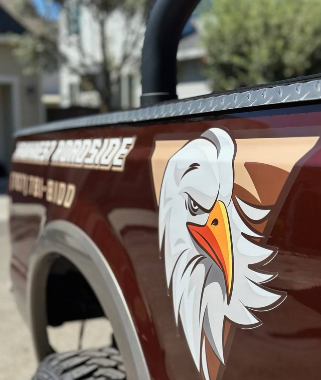 Tow truck on the highway